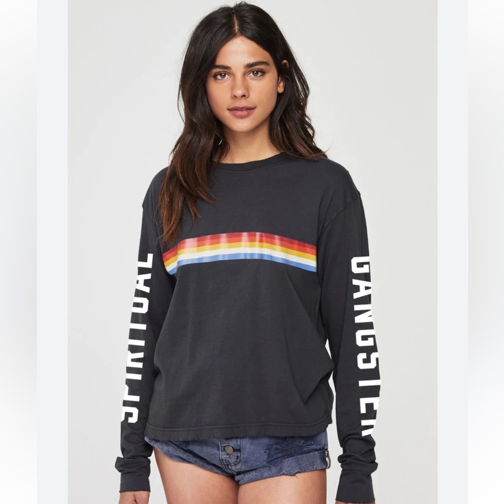 Spiritual Gangster Black Game Changer Crewneck Long Sleeve - XS